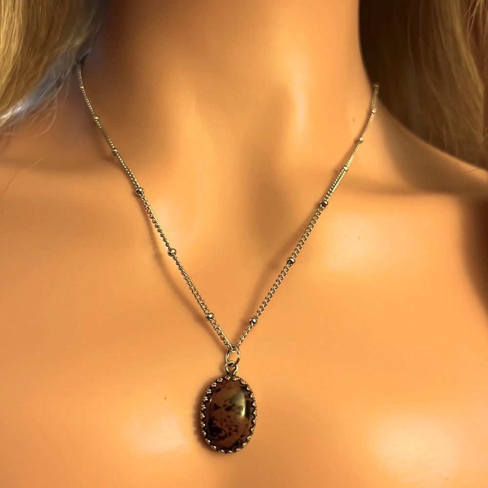 Mahogany Obsidian Necklace